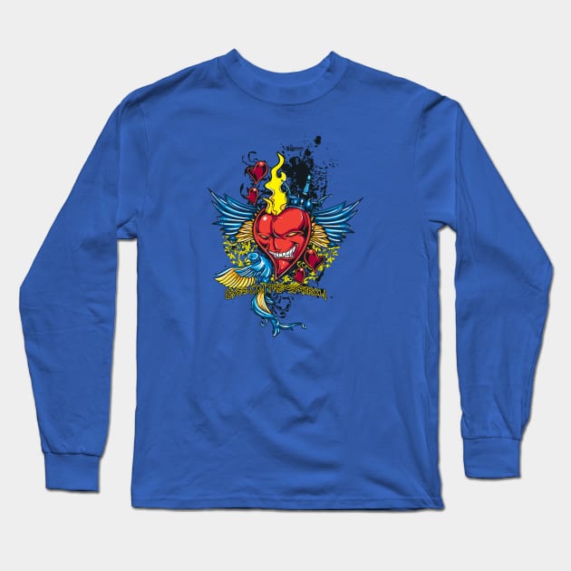 Heartless Sparrow Long Sleeve T-Shirt by BigChief